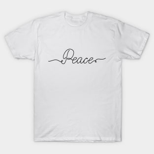 Peace lettering T-Shirt